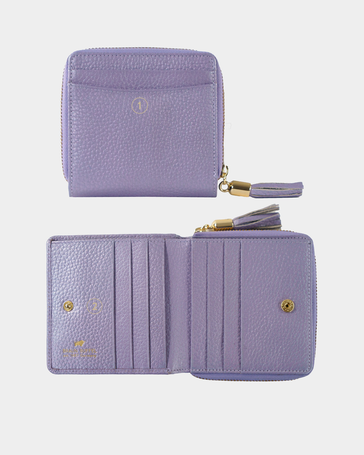Personalisierung ALESSIA RV-Geldbörse S 6CS frosted violet