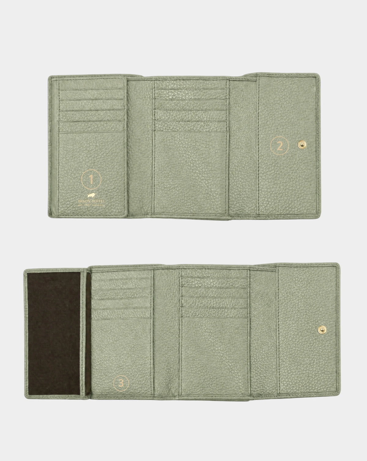 ALESSIA Wallet M 15CS sage green