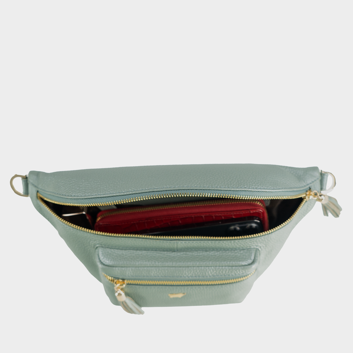 Innenansicht ALESSIA Cross Body Bag pale green