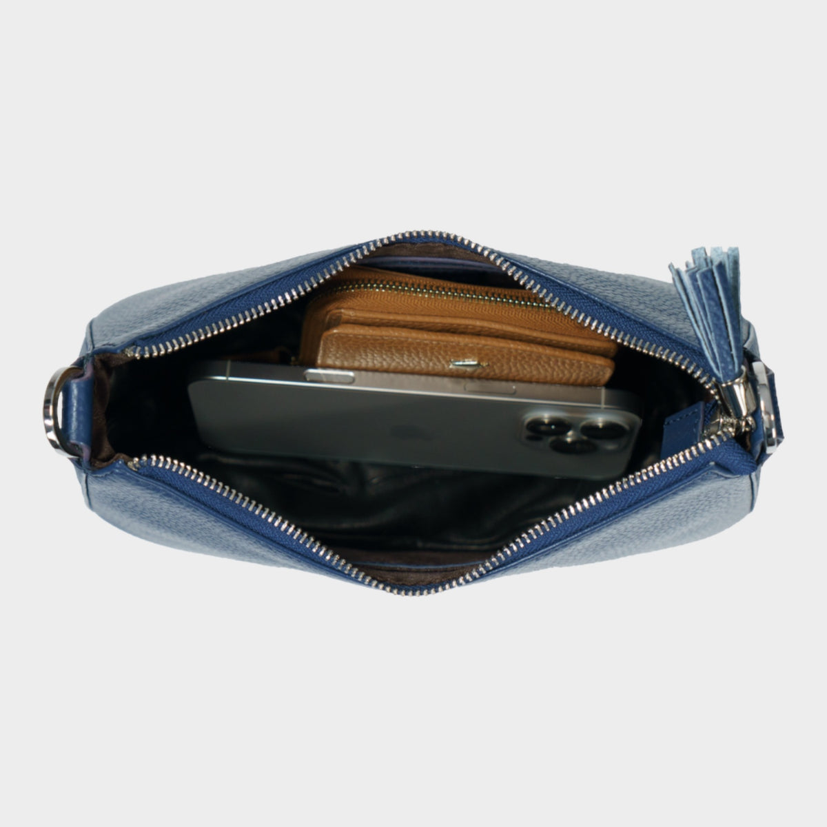 Innenansicht HANNA Mini Bag blue sapphire