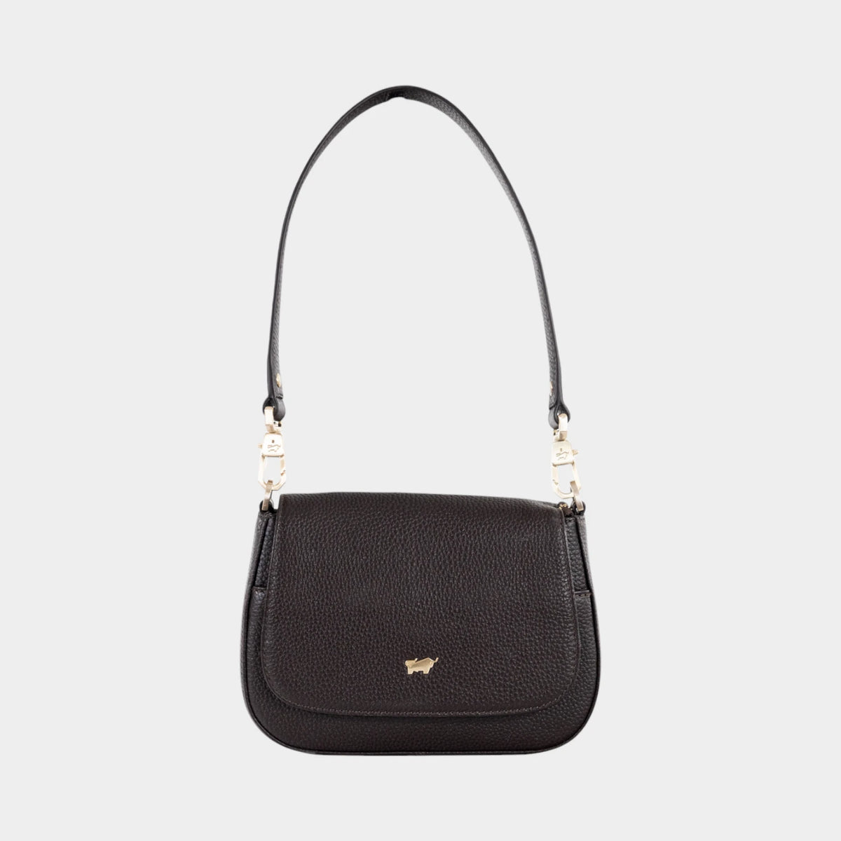 Frontansicht HANNA Flap Bag XS espresso