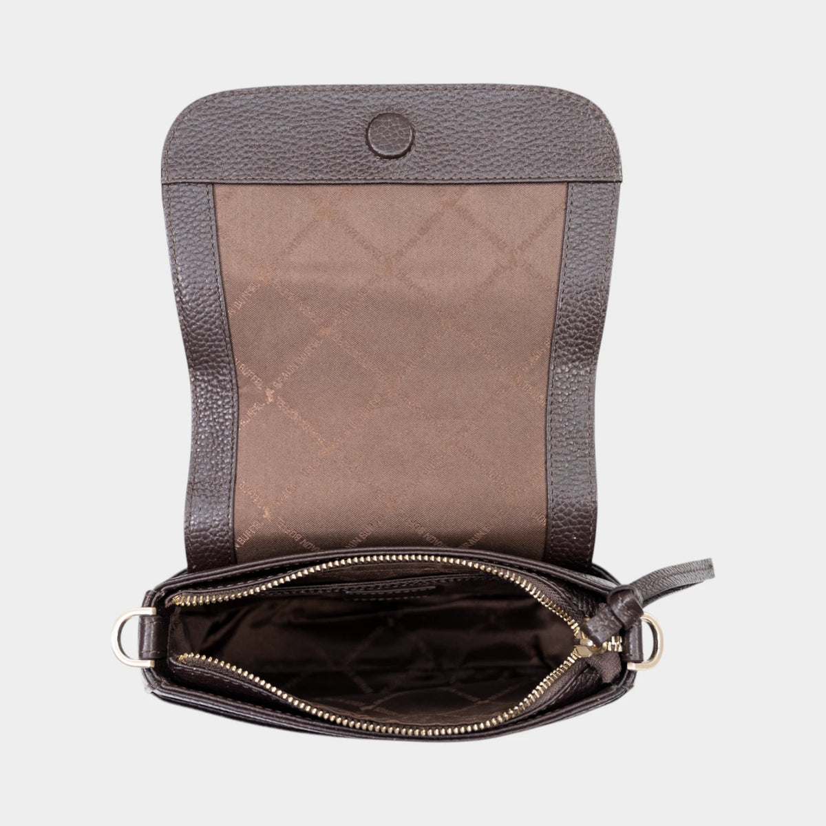 Innenansicht HANNA Flap Bag XS espresso