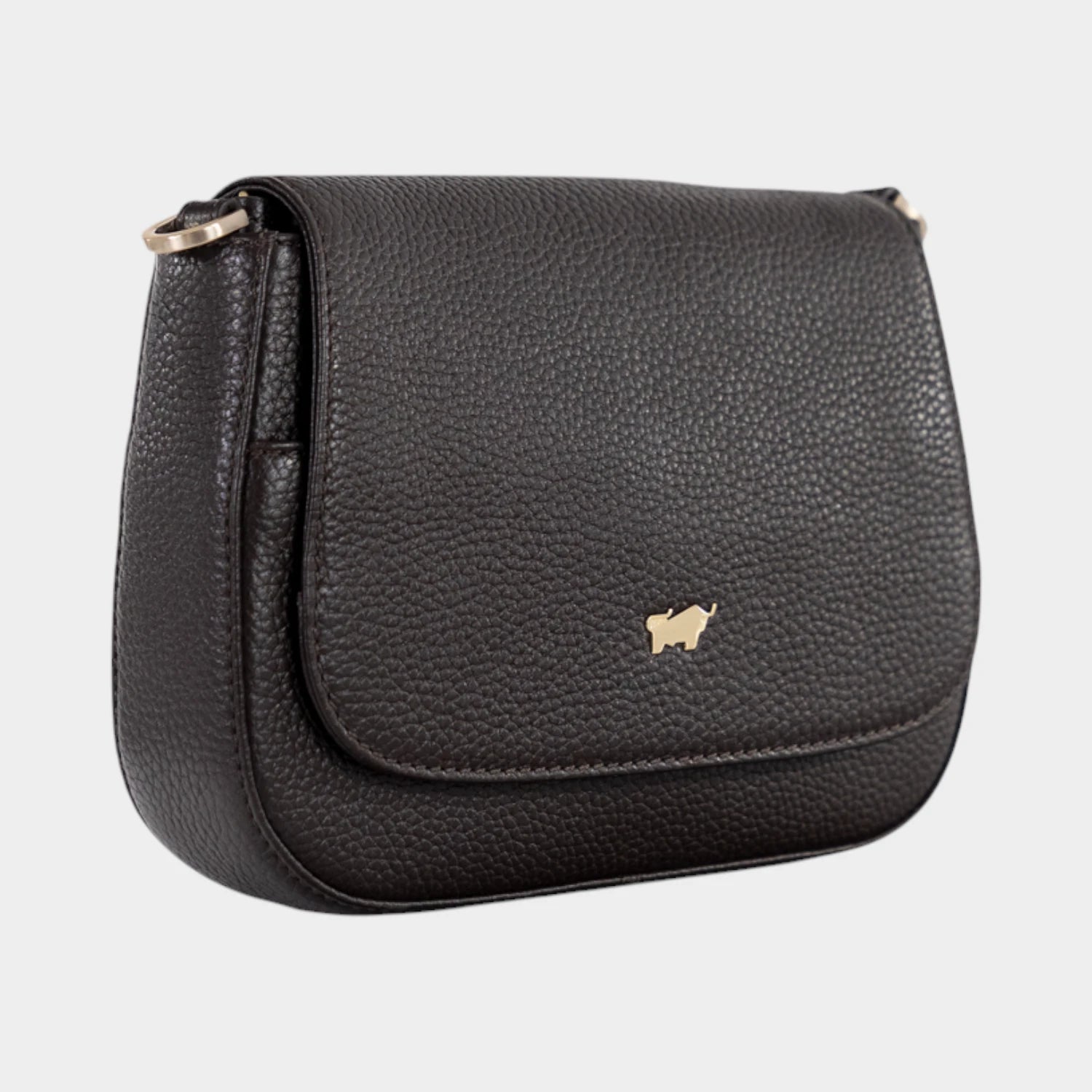 Schrägansicht HANNA Flap Bag XS espresso