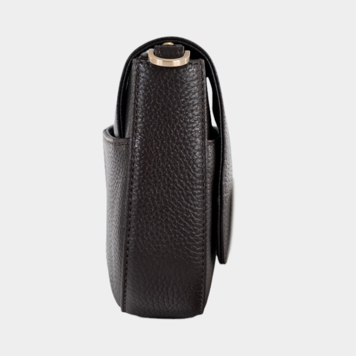 Seitenansicht HANNA Flap Bag XS espresso