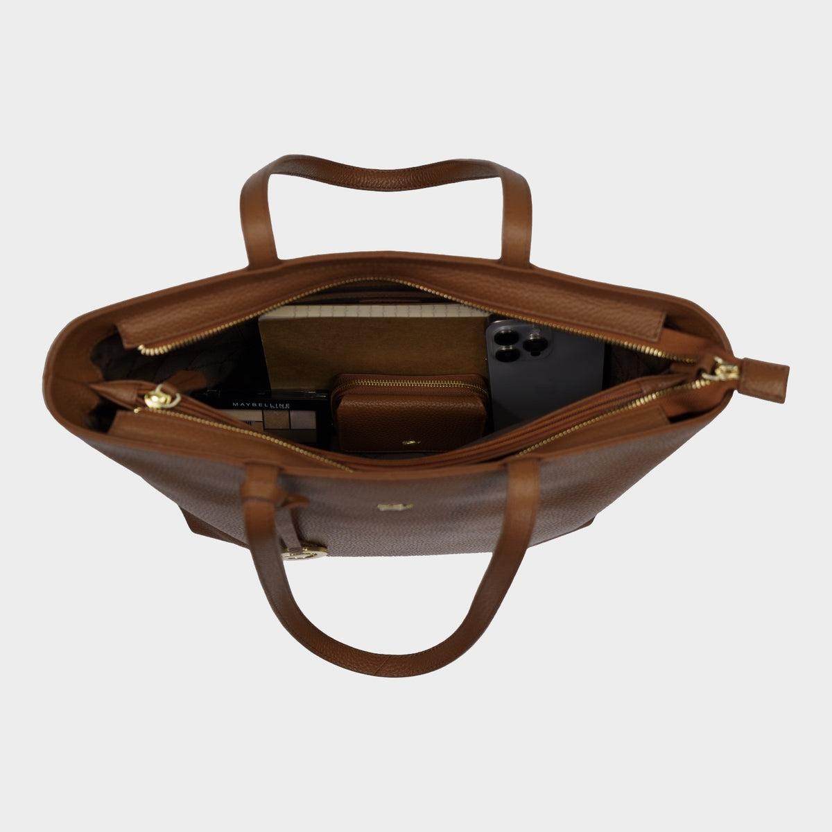 Innenansicht HANNA Shopper S saddle brown