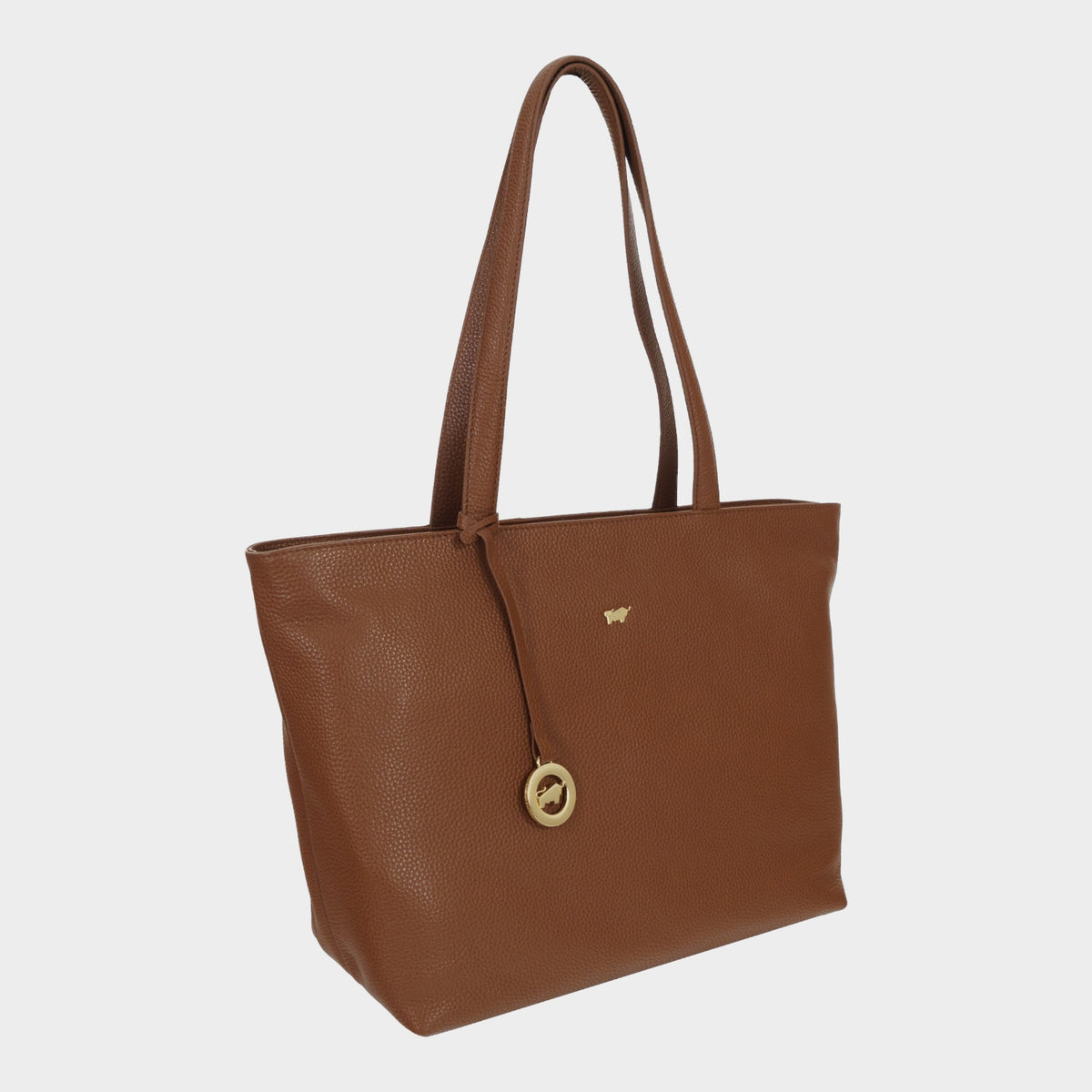 Schrägansicht HANNA Shopper saddle brown