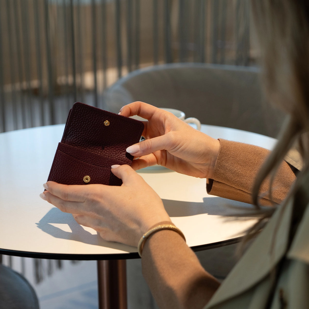 Keyfeature HANNA RFID Geldbörse 5CS dark wine