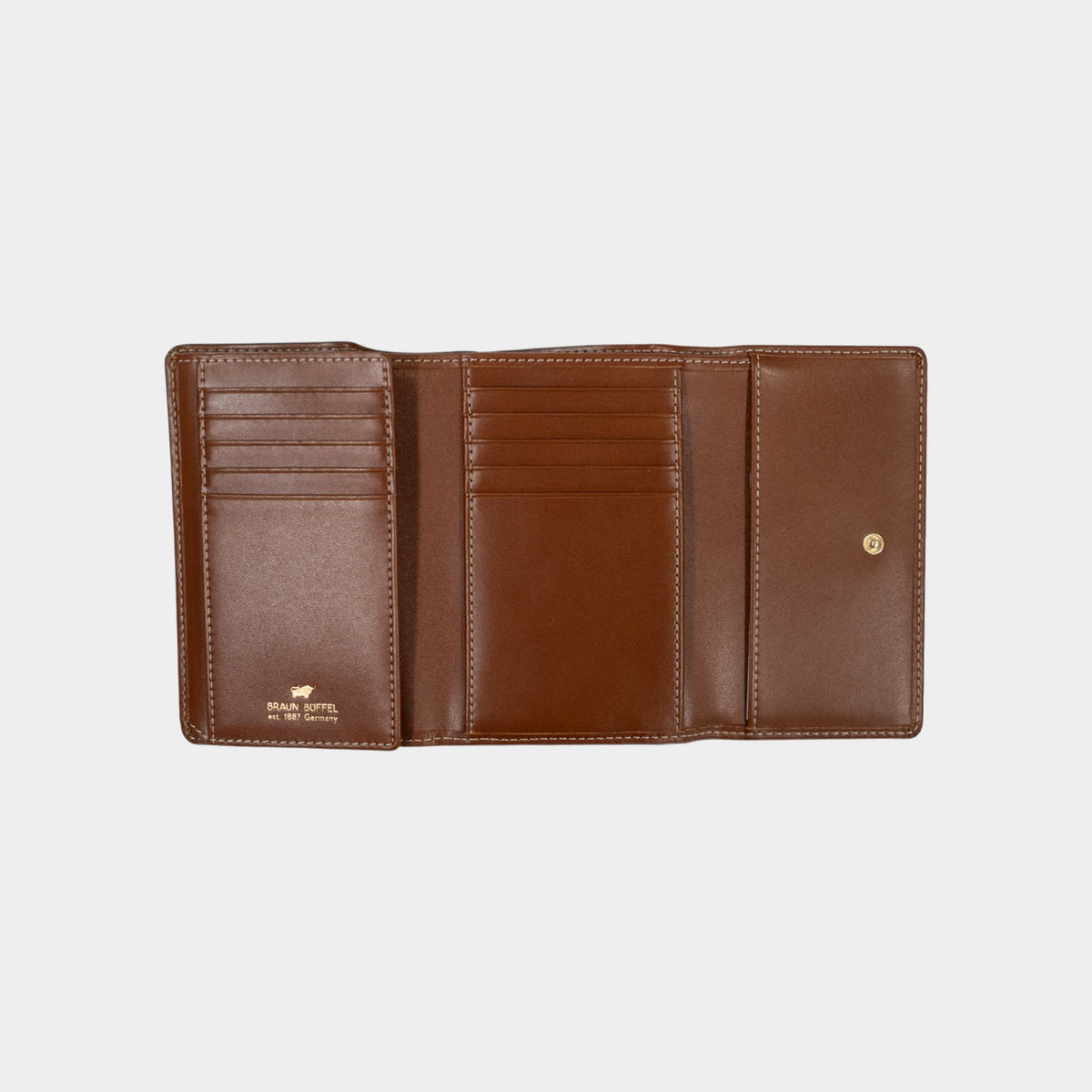 Innenansicht ALICE Geldbörse M 15CS cognac