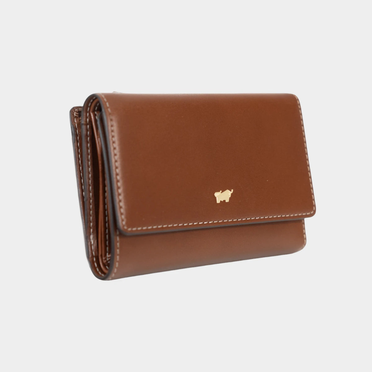 Schrägansicht ALICE Geldbörse M 15CS cognac