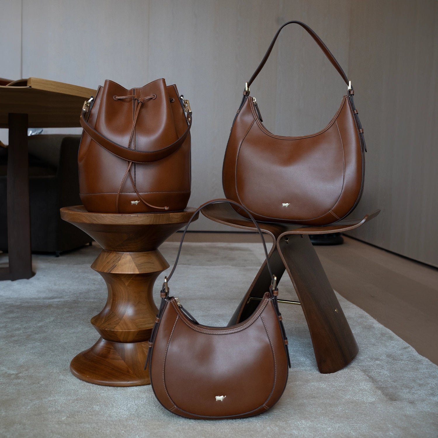 Keyfeature ALICE Hobo Bag M cognac