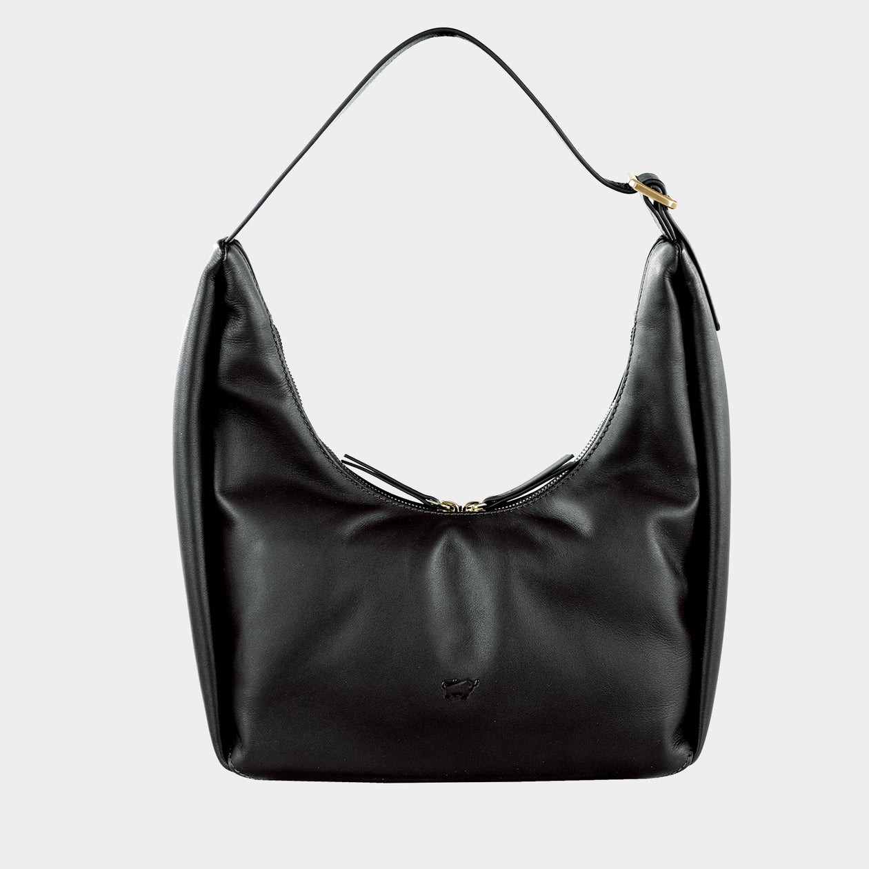 Frontansicht LOTTA Hobo Bag S schwarz