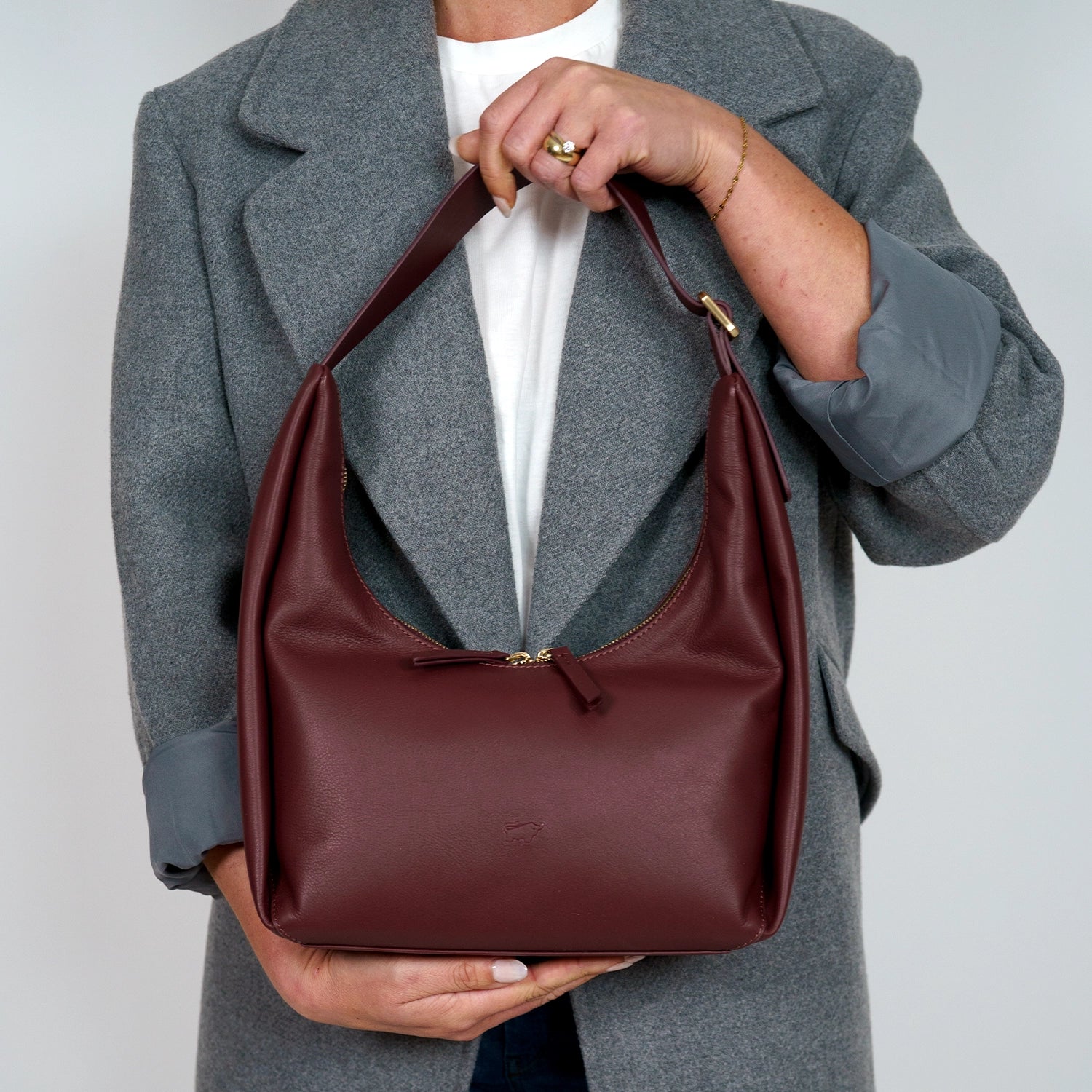 Keyfeature LOTTA Hobo Bag S tawny port