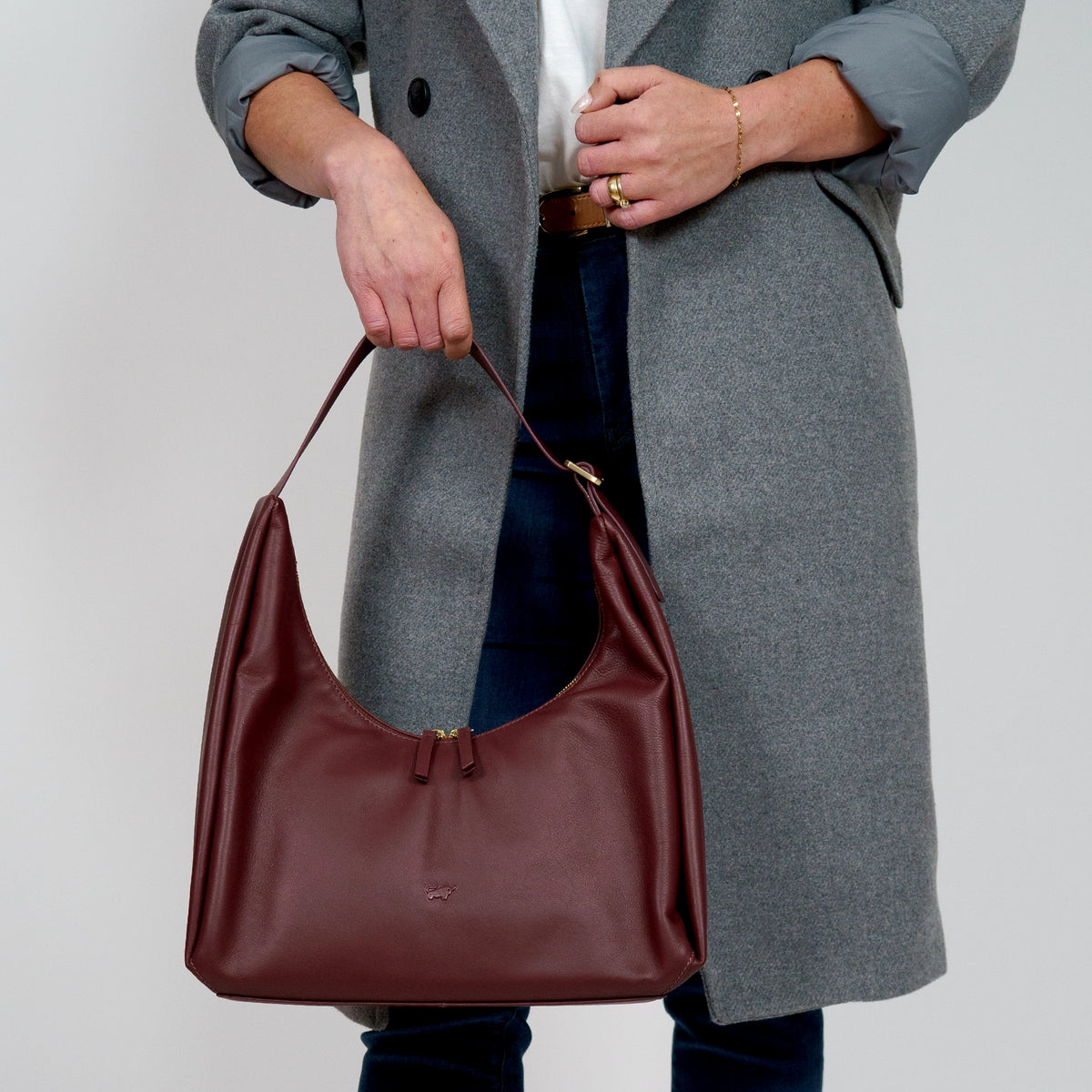 Keyfeature LOTTA Hobo Bag L tawny port