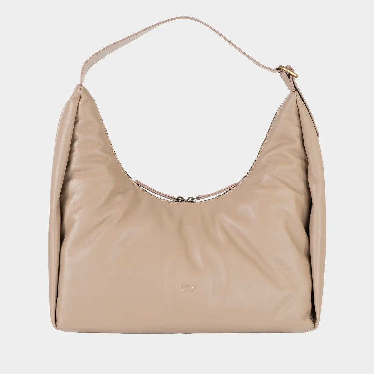 Frontansicht LOTTA Hobo Bag L sand