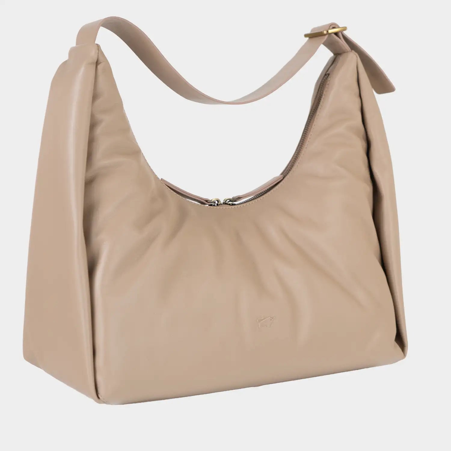 Schrägansicht LOTTA Hobo Bag L sand