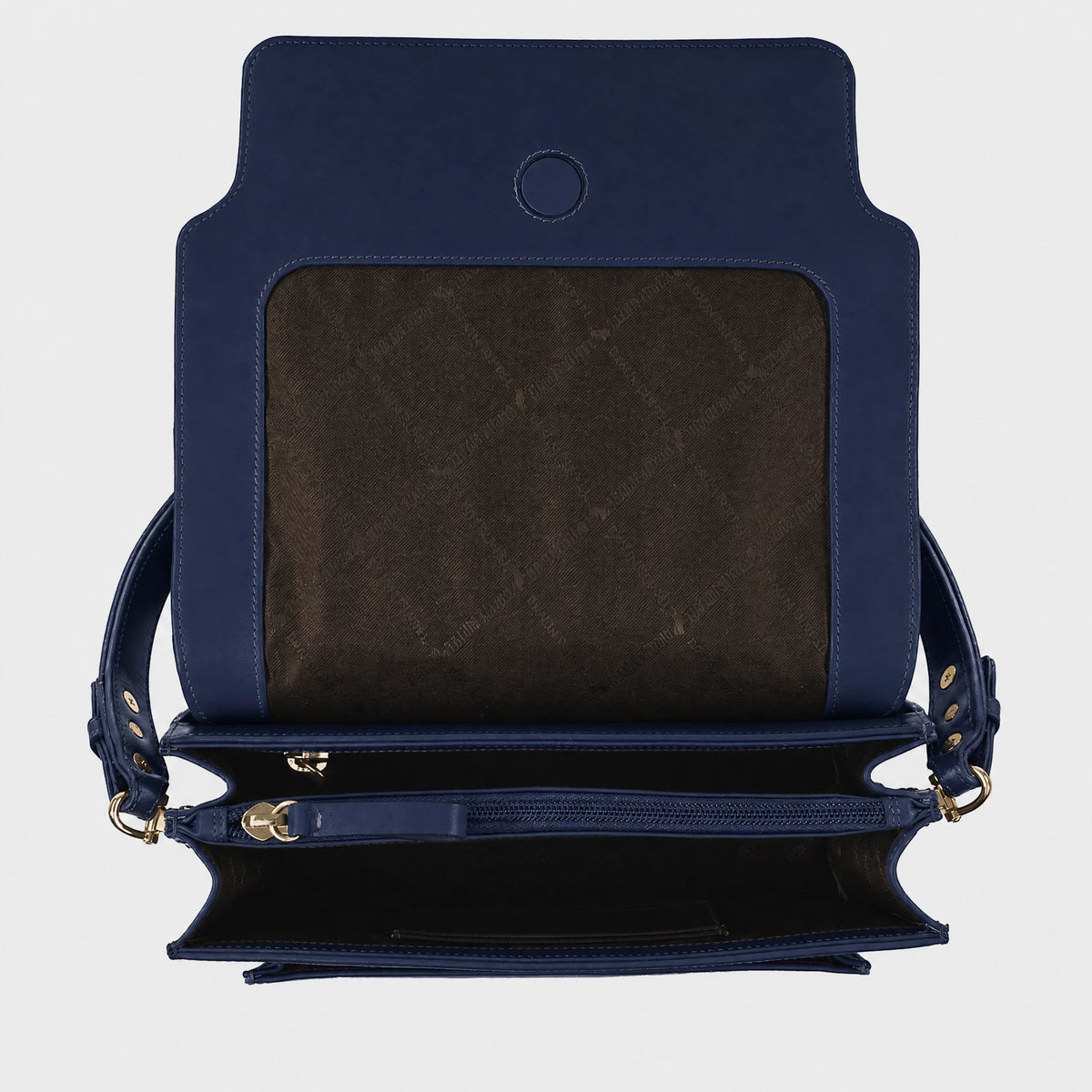 Innenansicht VERONA Umhängetasche M dark navy