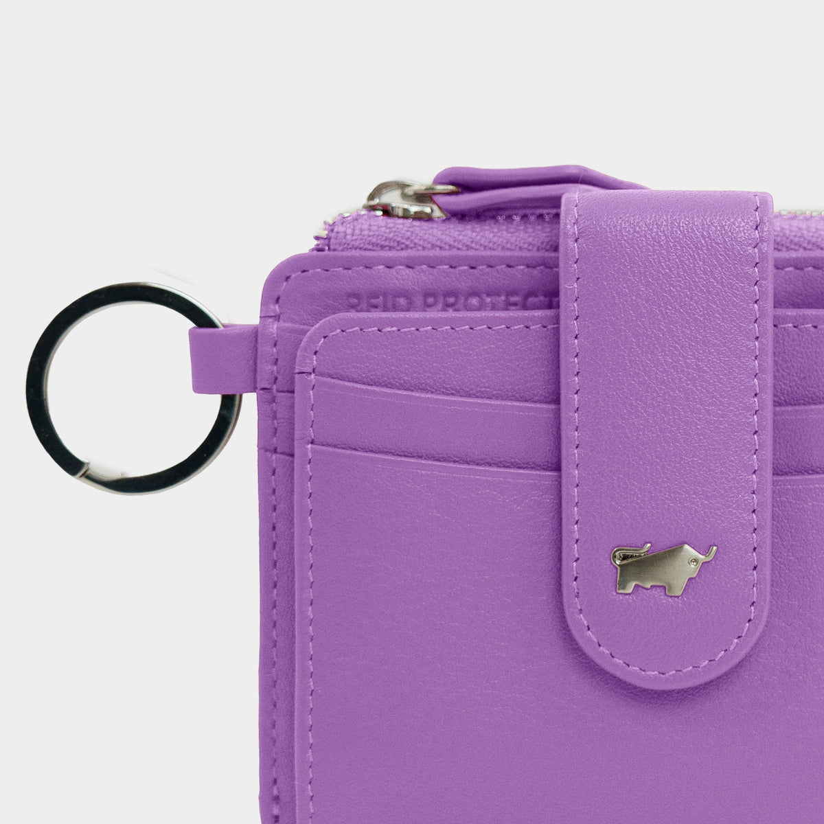 Keyfeature-2 JOY RFID Kartenbörse mit Schlüsselring 12CS amethyst 