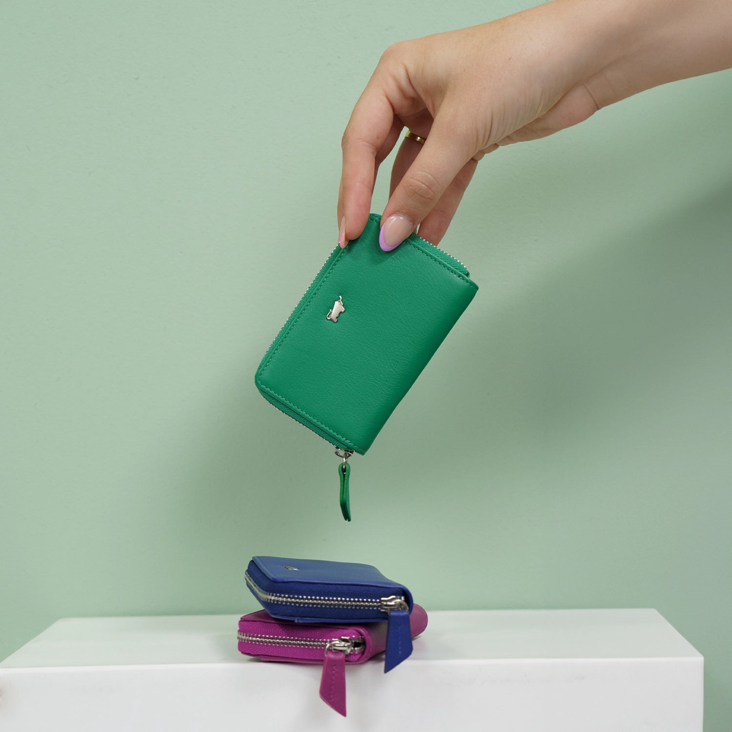 Keyfeature JOY RFID RV Mini Geldbörse fern green