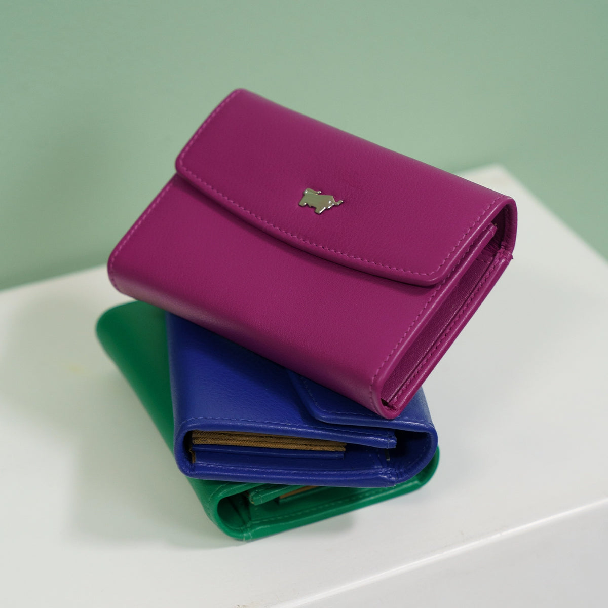 Keyfeature JOY RFID Mini Geldbörse slim 3CS purple plum
