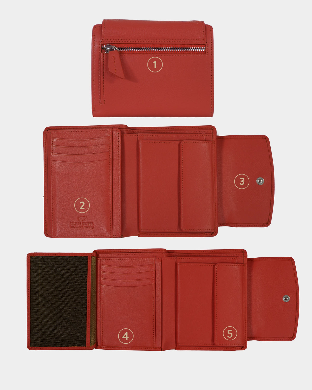 Personalisierung JOY RFID Geldbörse M 8CS coral