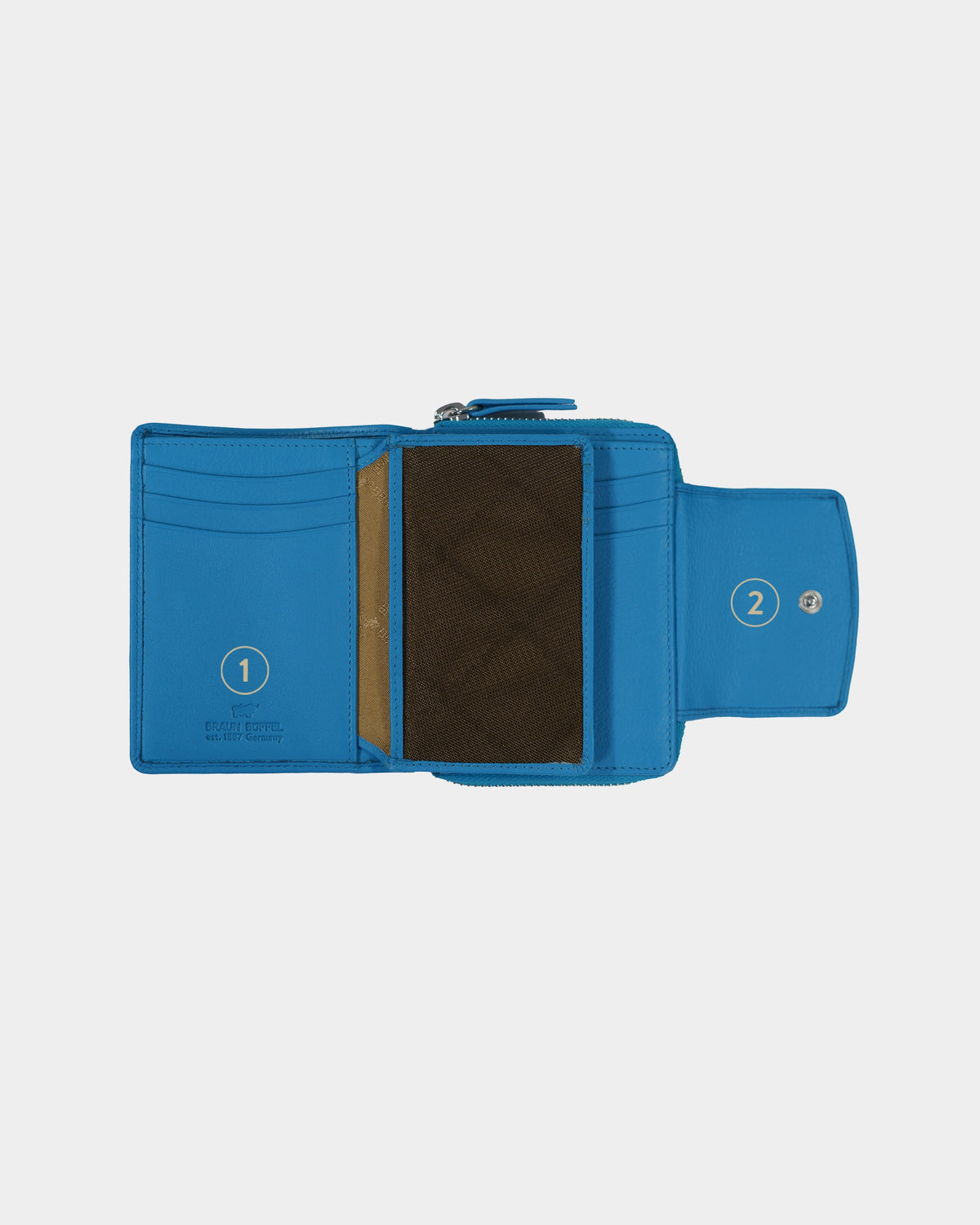 Personalisierung JOY RFID RV-Geldbörse M 8CS indigo blue
