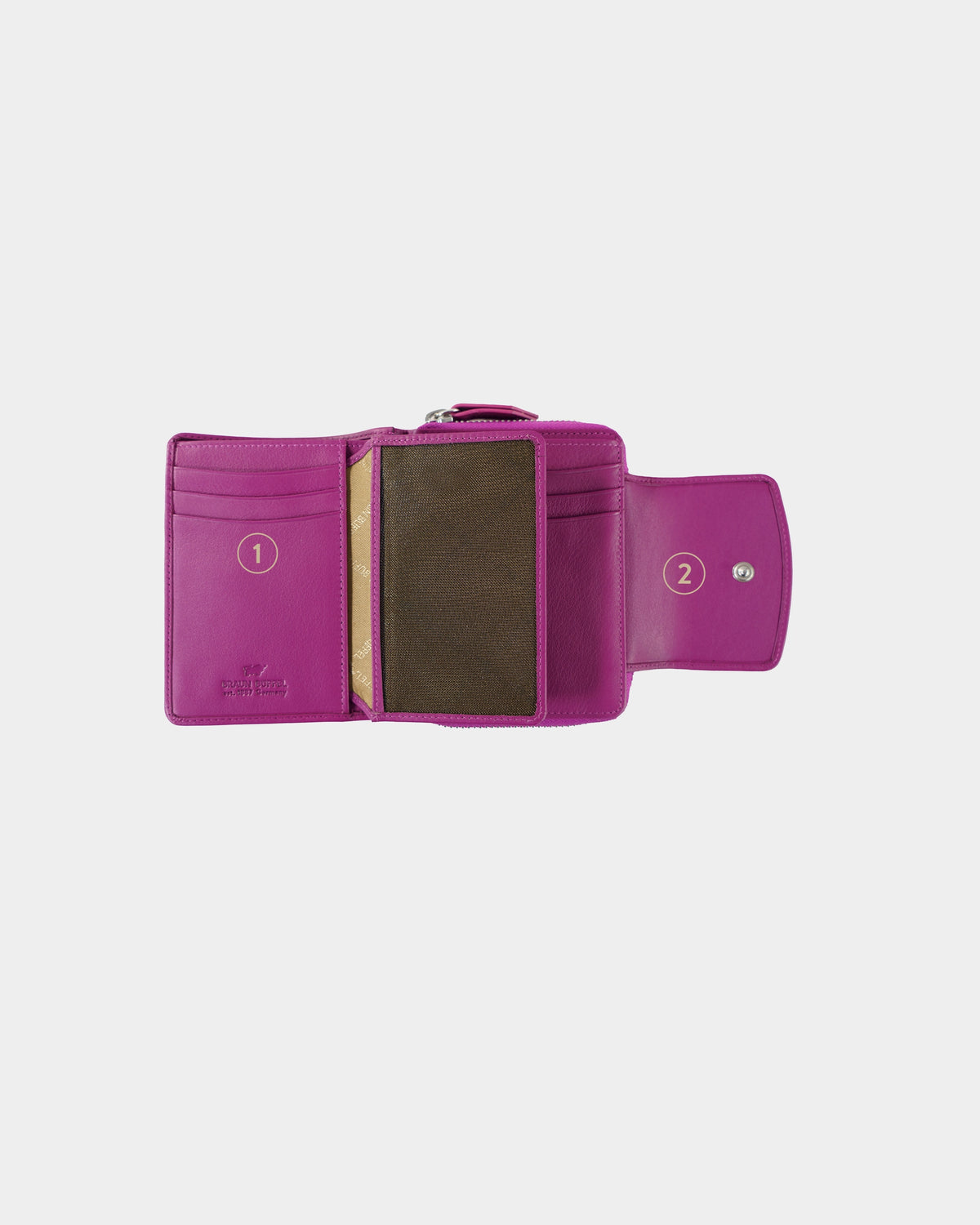 Personalisierung JOY RFID RV-Geldbörse M 8CS purple plum
