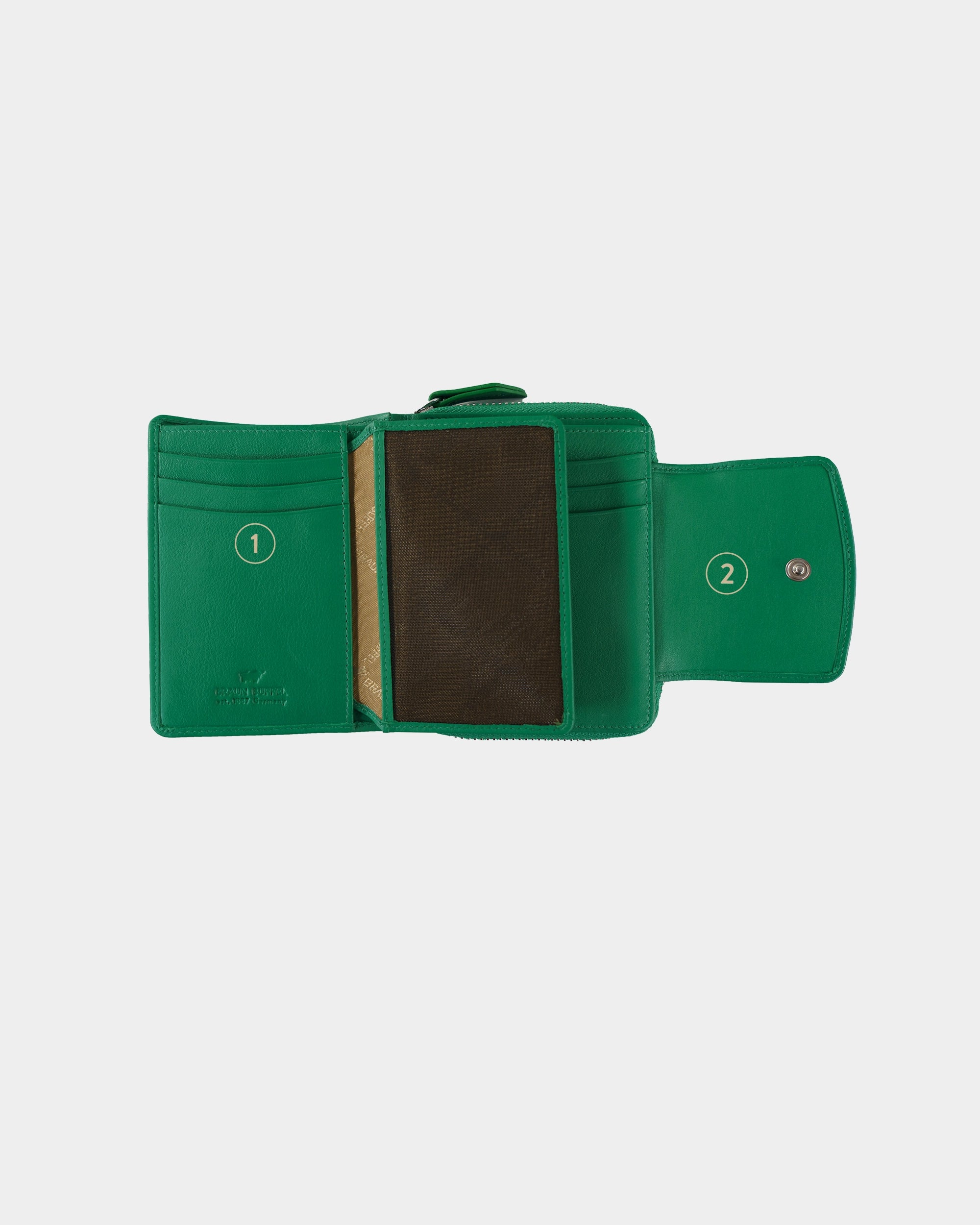 Personalisierung JOY RFID RV-Geldbörse M 8CS fern green