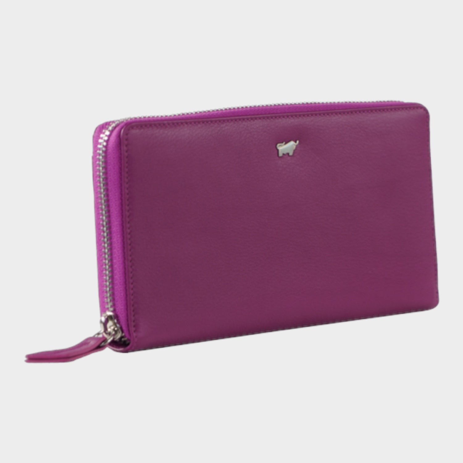 Schrägansicht JOY RFID RV-Geldbörse 18CS purple plum
