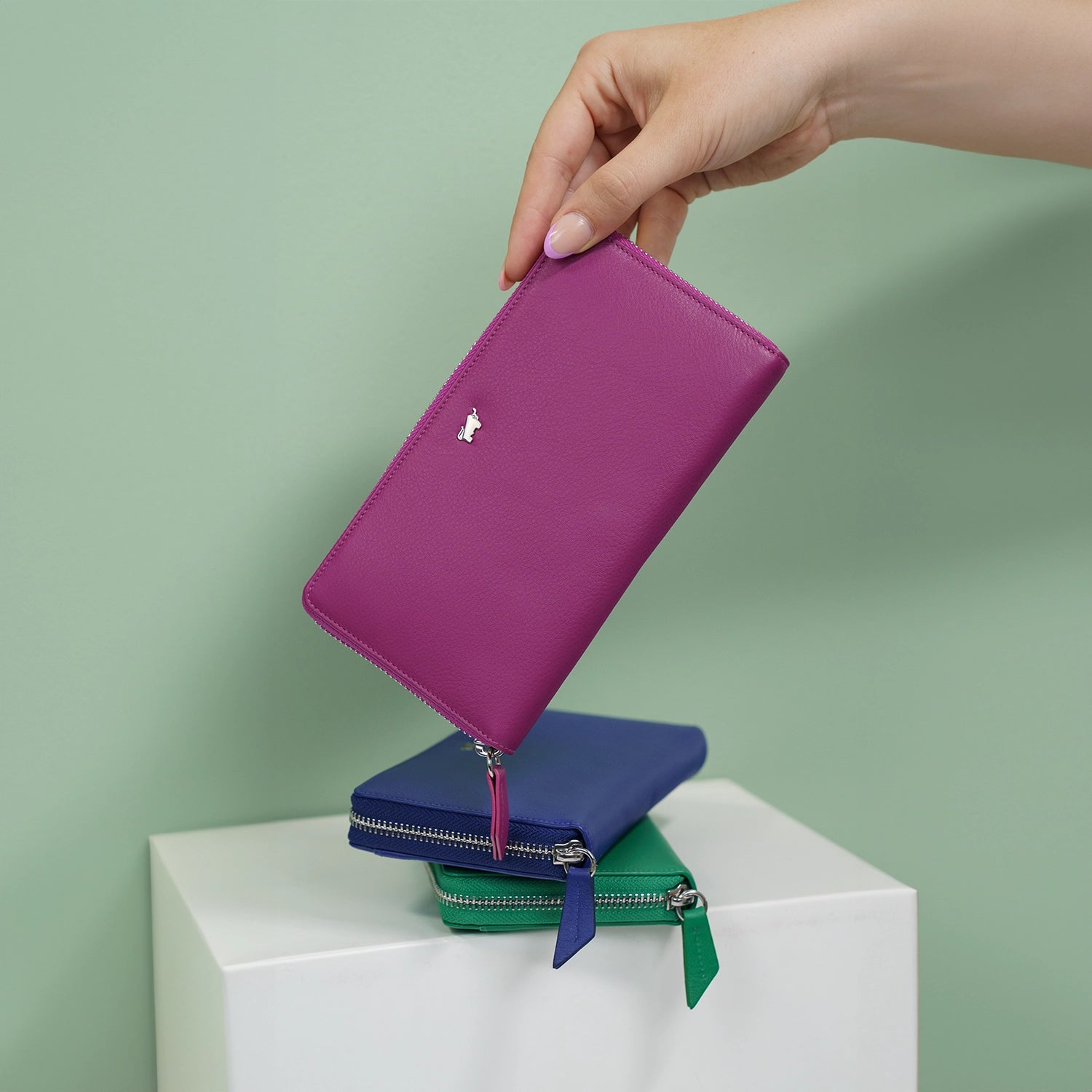 Keyfeature JOY RFID RV-Geldbörse 18CS indigo violet