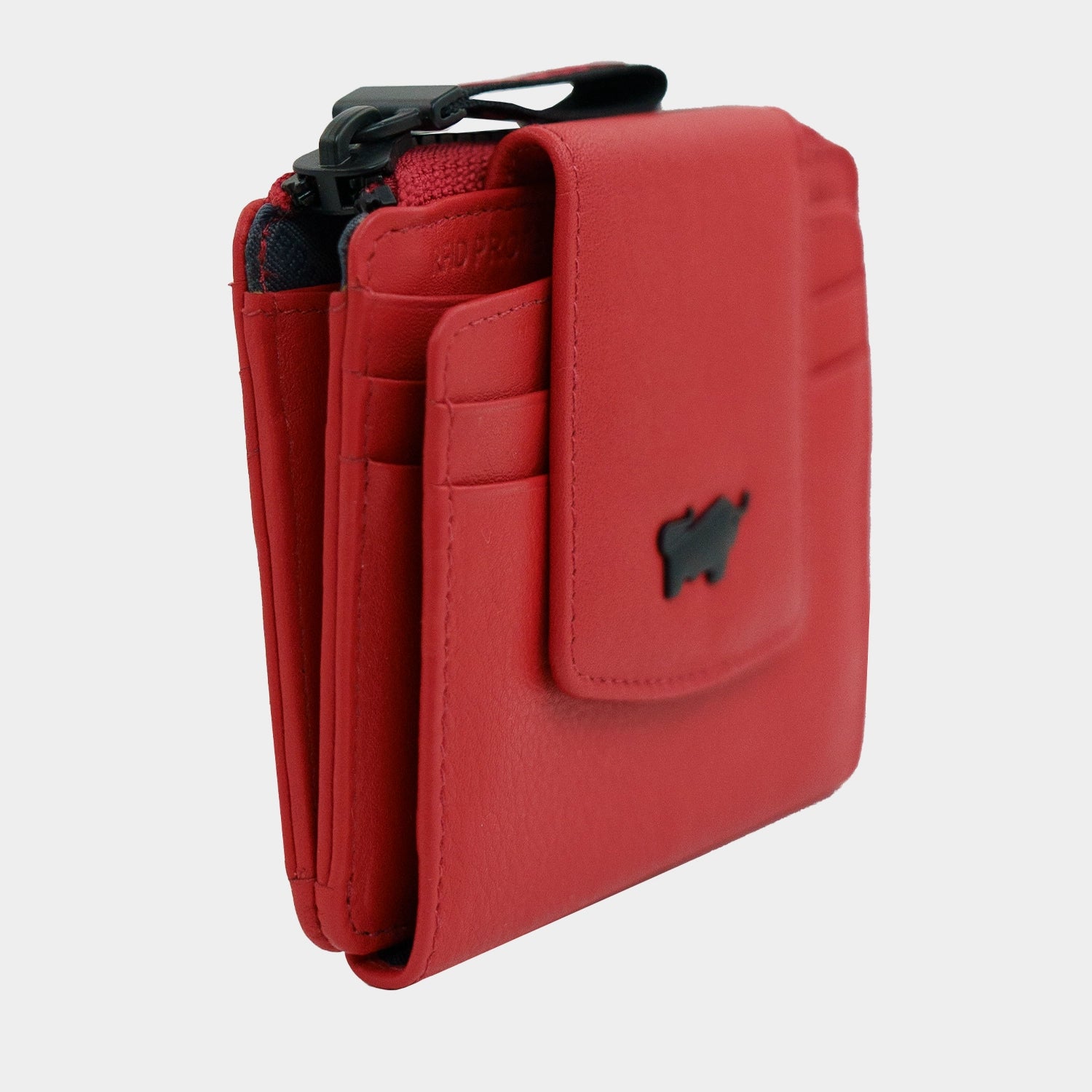 Schrägansicht CAPRI RFID Kartenbörse 8CS flame red