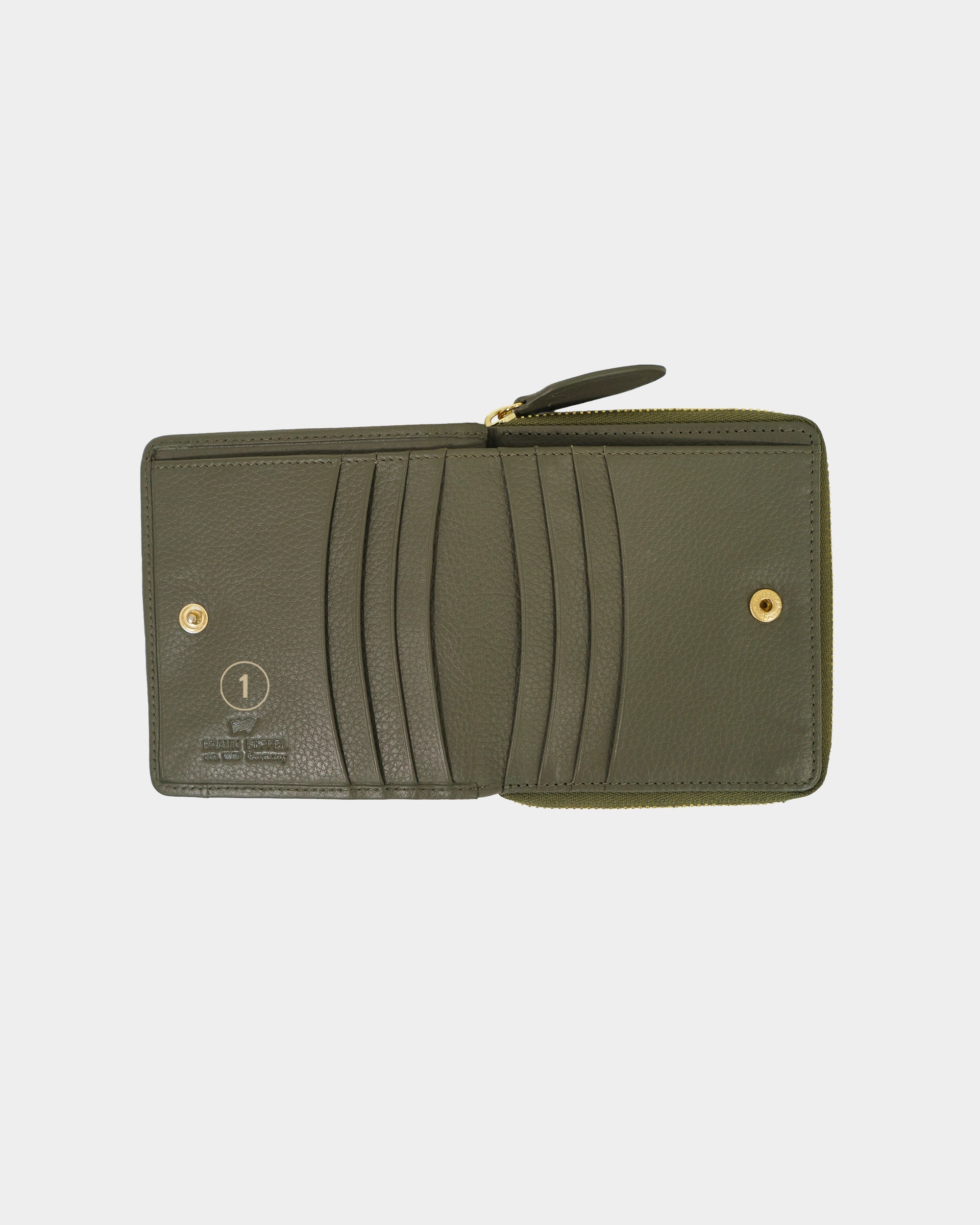 Personalisierung STELLA RV-Geldbörse S 6CS olive/ pink