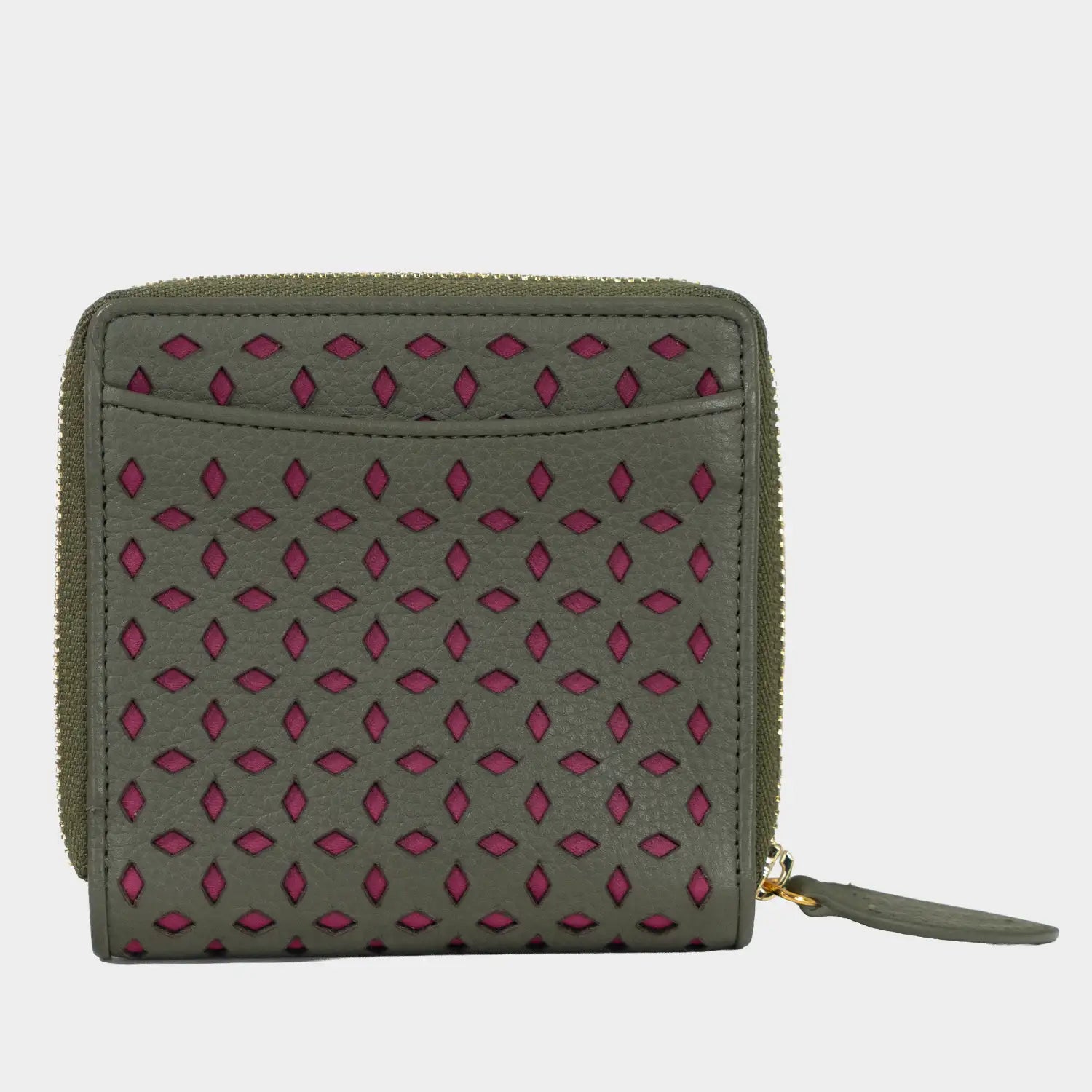 Rückansicht STELLA RV-Geldbörse S 6CS olive/ pink