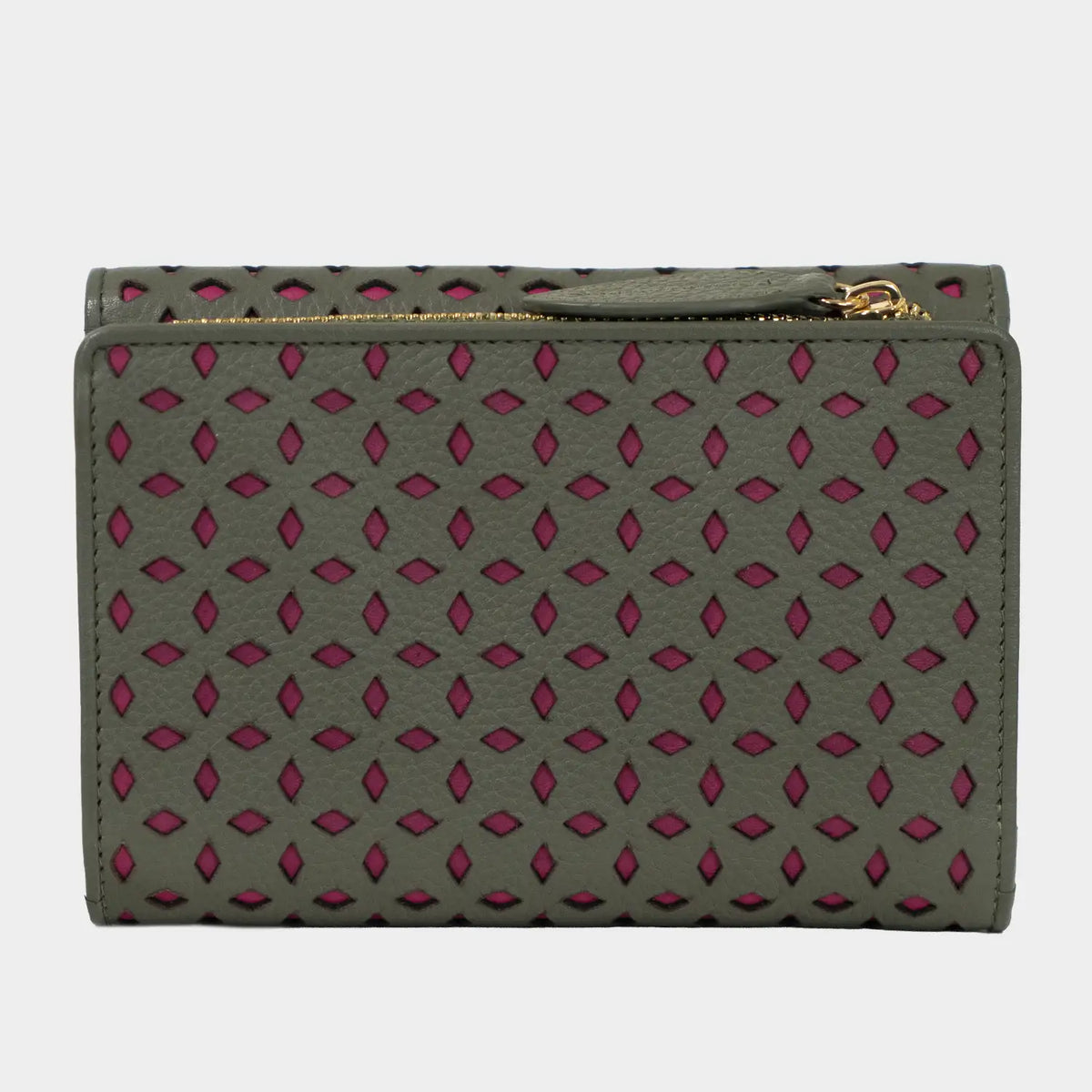 Rückansicht STELLA Geldbörse M 15CS olive/ pink