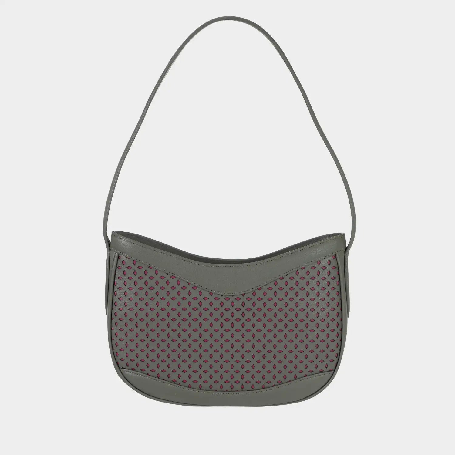 Rückansicht STELLA Hobo Bag olive/ pink
