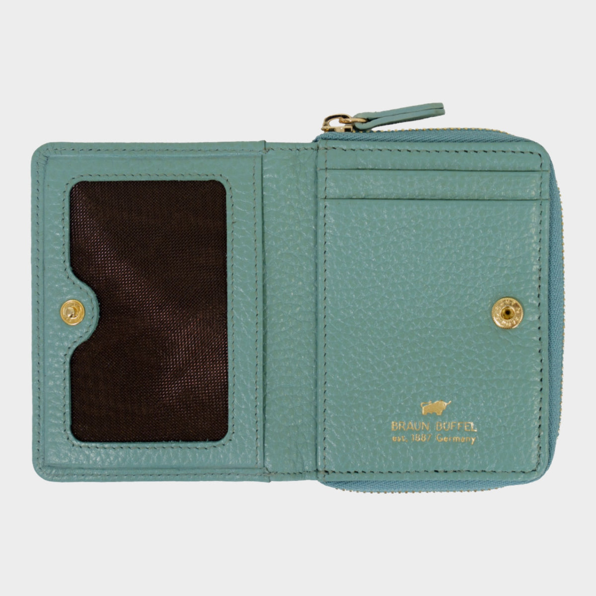 Innenansicht ASTI Mini RV-Geldbörse 5CS green mistle