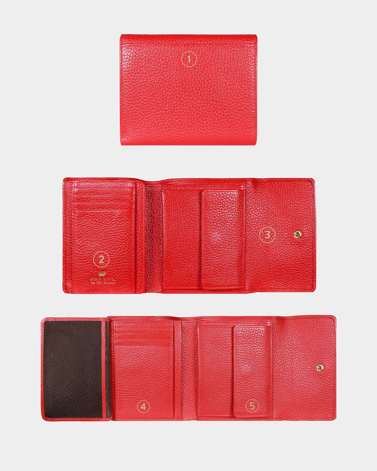 Personalisierungsbild ASTI Geldbörse M 8CS rot
