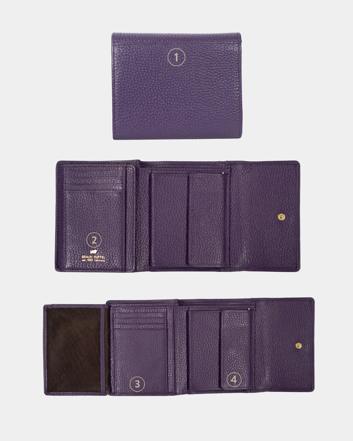 Personalisierung ASTI Geldbörse M 8CS mystery violet