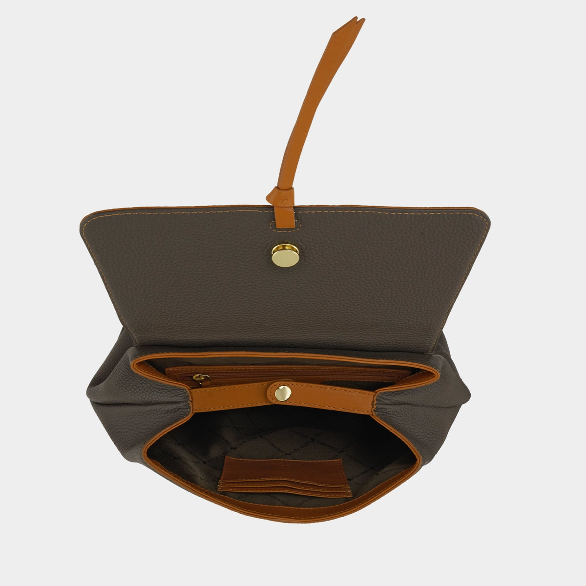 Innenansicht ELIN Rucksack cedar brown