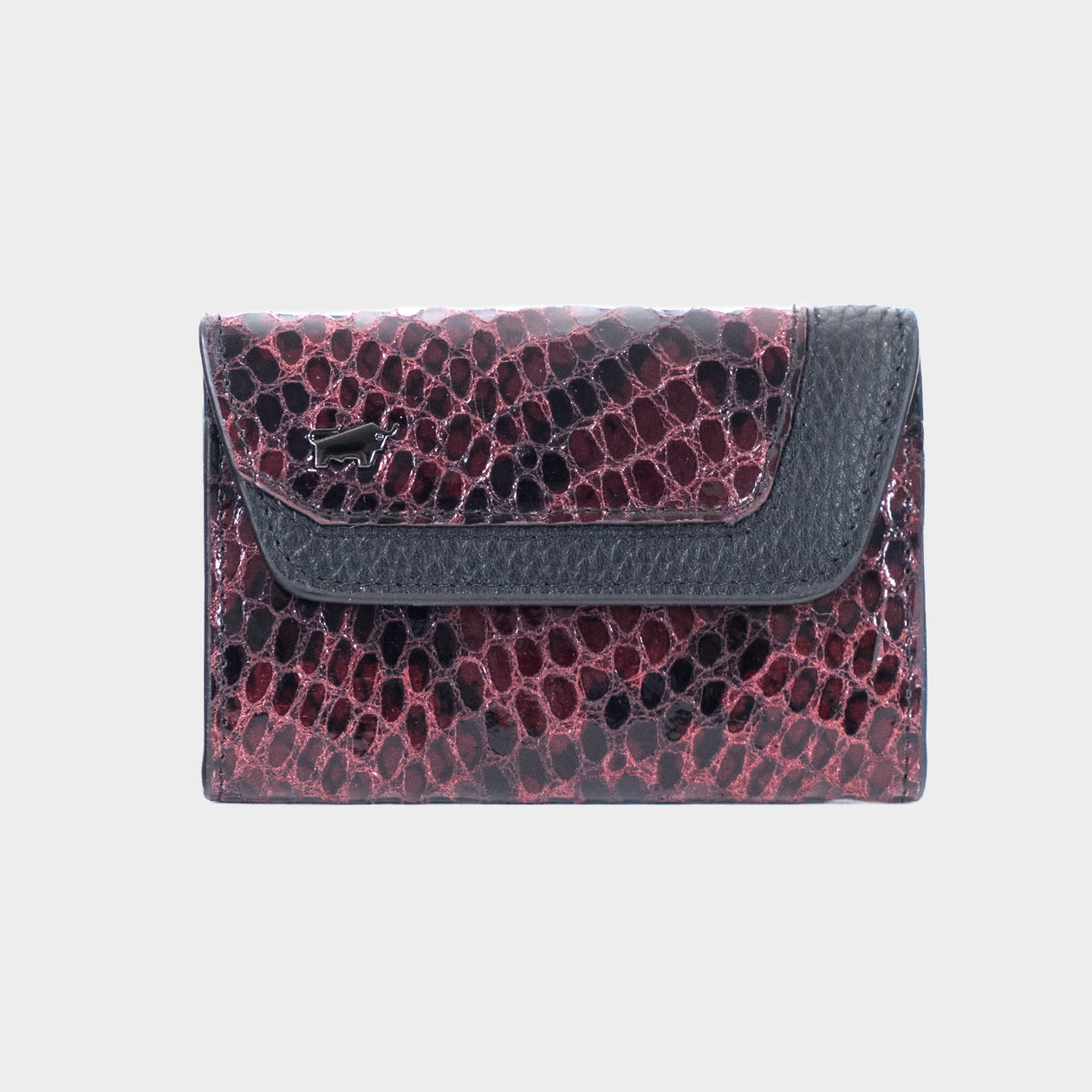 Frontansicht LUISE Mini Börse burgundy