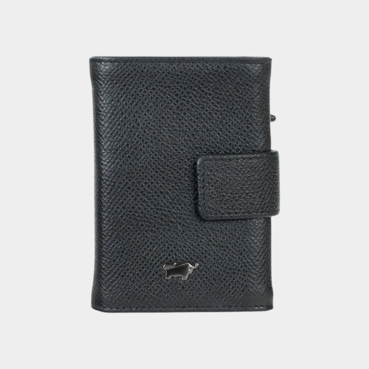 Frontansicht ROBIN RFID Slim Wallet Münzfach schwarz