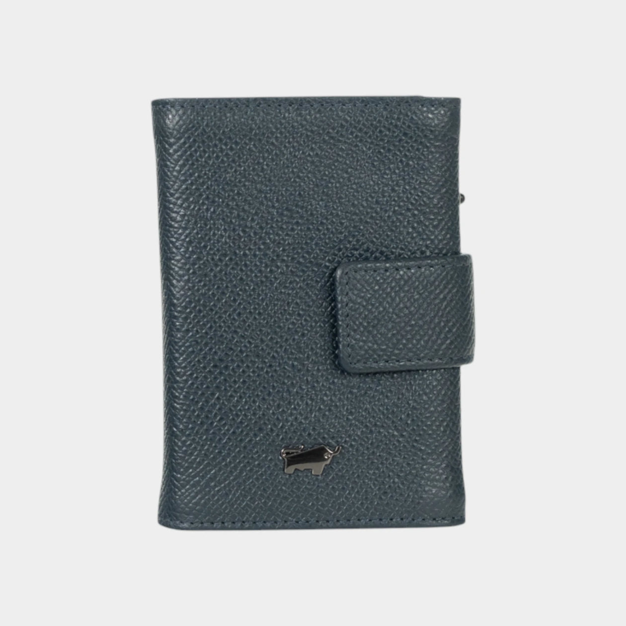 Frontansicht ROBIN RFID Slim Wallet Münzfach blau
