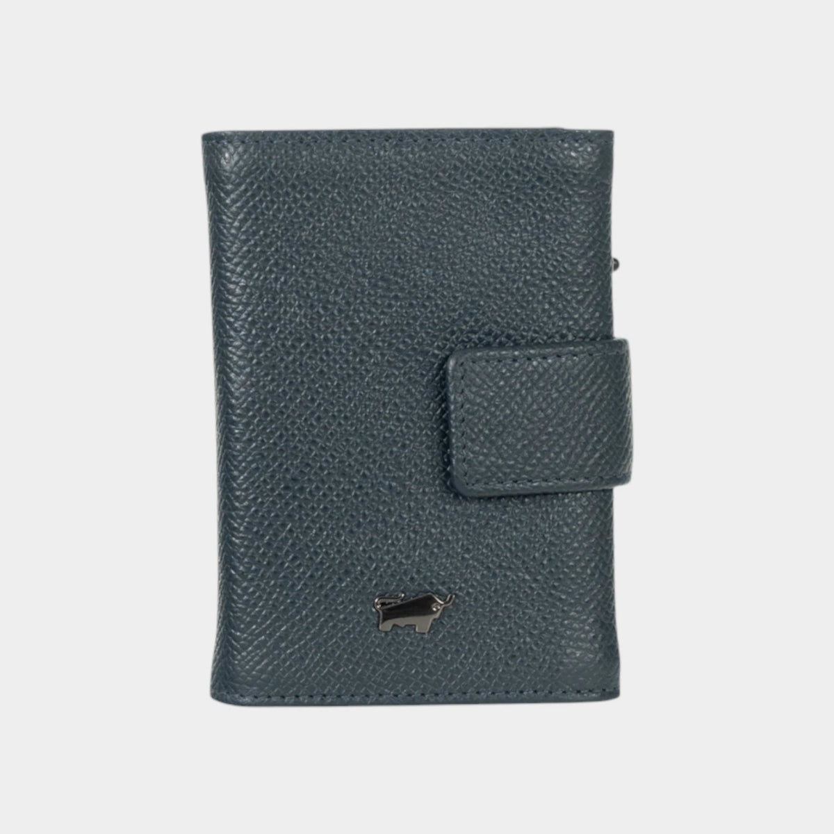 Frontansicht ROBIN RFID Slim Wallet Münzfach blau