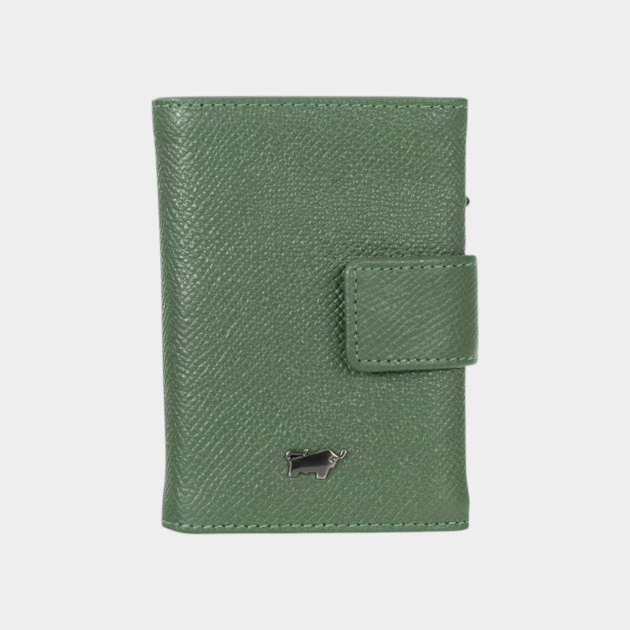 Frontansicht ROBIN RFID Slim Wallet Münzfach grün