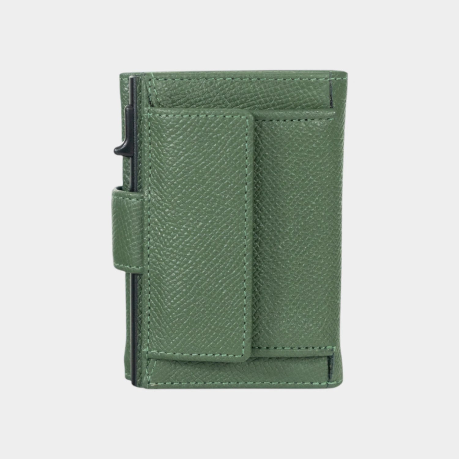 Rückansicht ROBIN RFID Slim Wallet Münzfach grün