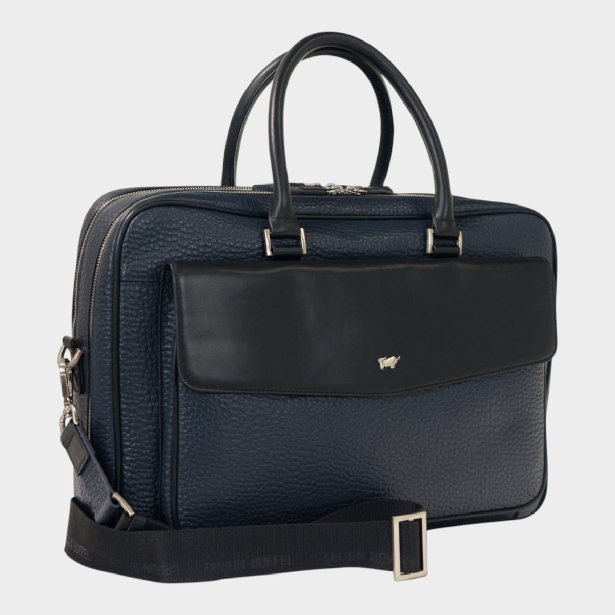 Schrägansicht BEN Businesstasche navy/black