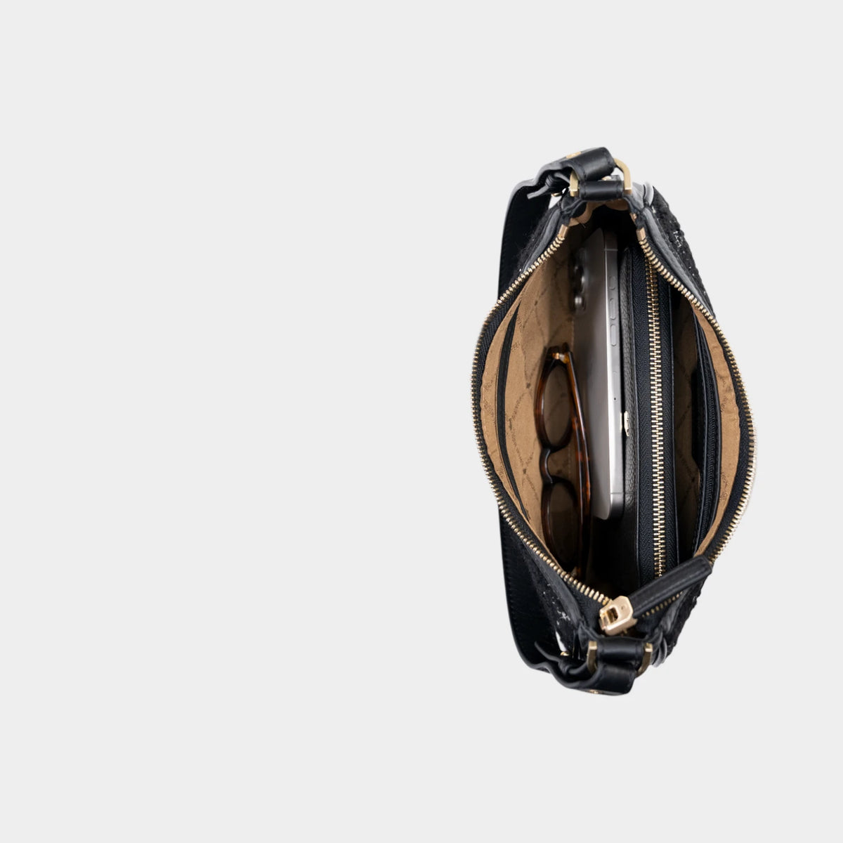 Innenansicht PAULINE Mini Bag schwarz
