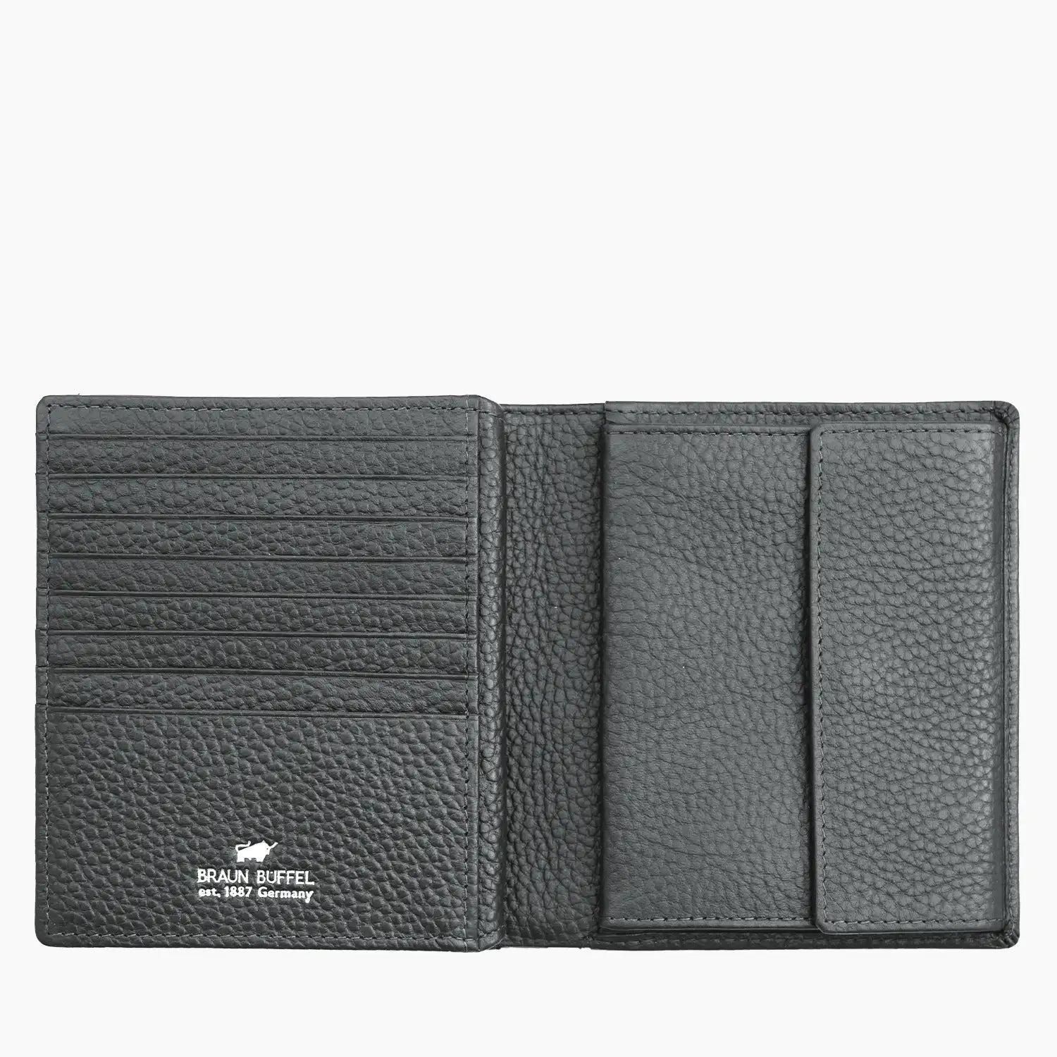 Innenansicht THEO RFID Geldbörse H 16CS dark grey