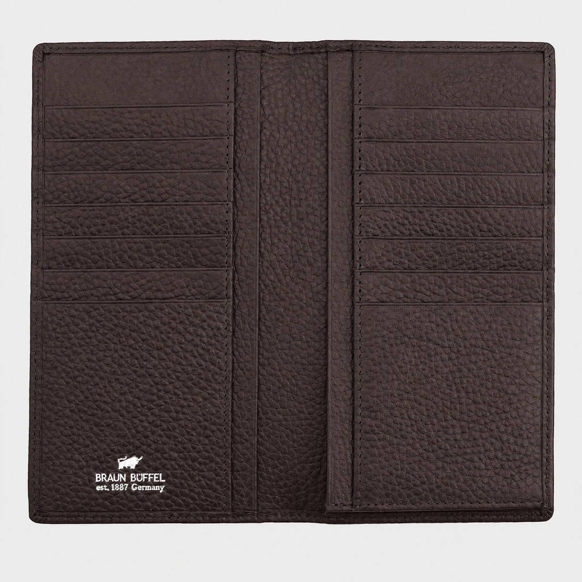 Innenansicht THEO RFID Brieftasche 14CS braun