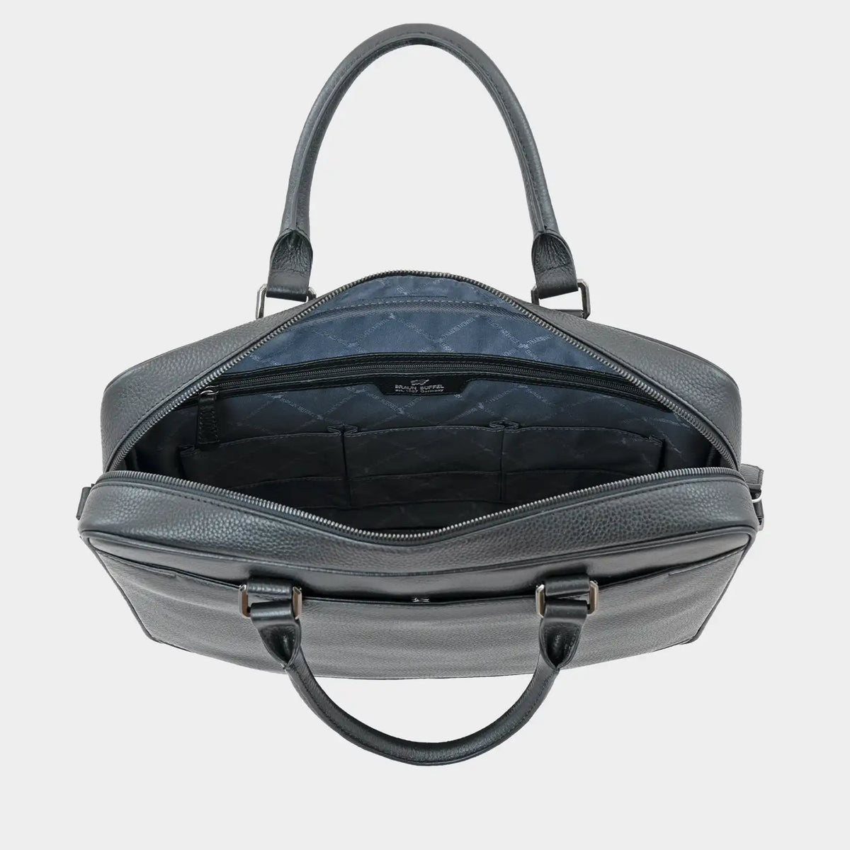 Innenansicht THEO Businesstasche M dark grey