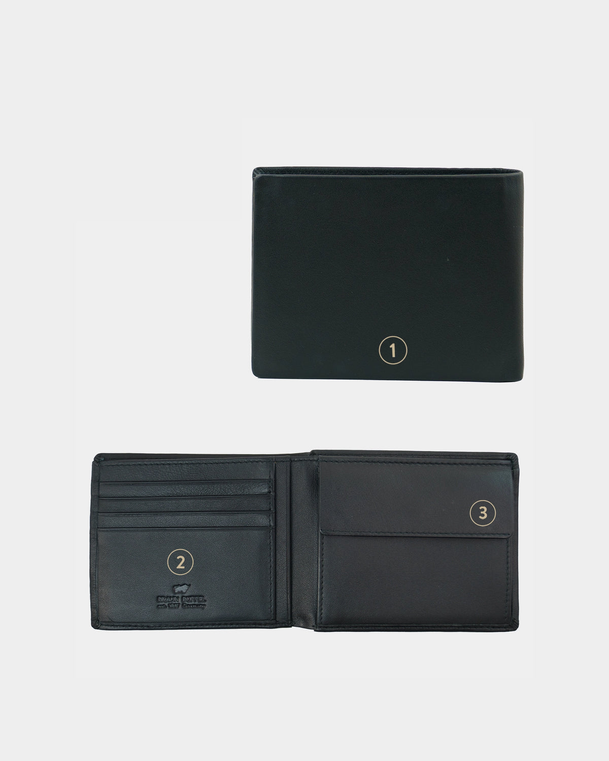 Personalisierungsbild HANNES RFID Geldbörse 4+4CS schwarz
